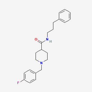 1-[(4-fluorophenyl)methyl]-N-(3-phenylpropyl)piperidine-4-carboxamide