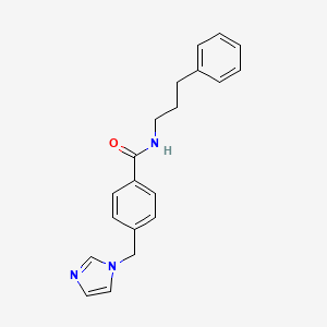 4-(imidazol-1-ylmethyl)-N-(3-phenylpropyl)benzamide