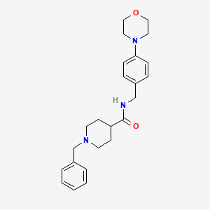 1-benzyl-N-[4-(4-morpholinyl)benzyl]-4-piperidinecarboxamide