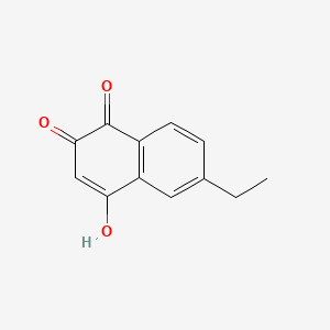 molecular formula C12H10O3 B589123 6-Ethyl-2-hydroxynaphthalene-1,4-dione CAS No. 154028-30-5