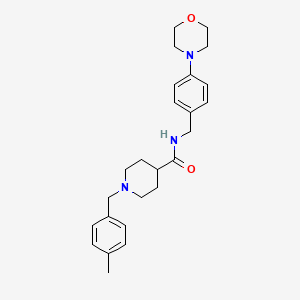 1-(4-methylbenzyl)-N-[4-(4-morpholinyl)benzyl]-4-piperidinecarboxamide