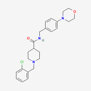 1-[(2-CHLOROPHENYL)METHYL]-N-{[4-(MORPHOLIN-4-YL)PHENYL]METHYL}PIPERIDINE-4-CARBOXAMIDE