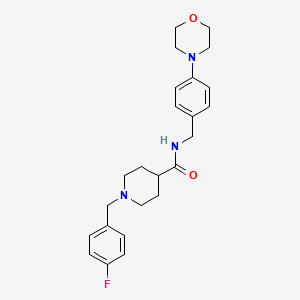 1-(4-fluorobenzyl)-N-[4-(4-morpholinyl)benzyl]-4-piperidinecarboxamide