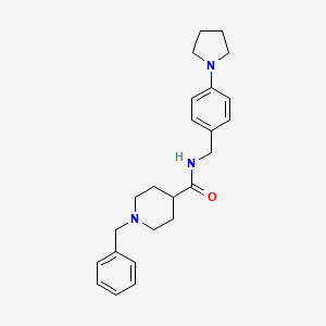 1-benzyl-N-[4-(1-pyrrolidinyl)benzyl]-4-piperidinecarboxamide