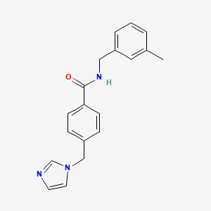 4-(1H-imidazol-1-ylmethyl)-N-(3-methylbenzyl)benzamide