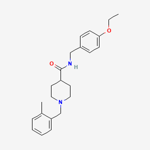 N-[(4-ethoxyphenyl)methyl]-1-[(2-methylphenyl)methyl]piperidine-4-carboxamide