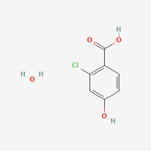 molecular formula C7H7ClO4 B589129 2-氯-4-羟基苯甲酸水合物 CAS No. 440123-65-9