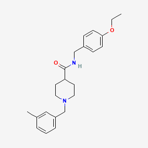 N-[(4-ethoxyphenyl)methyl]-1-[(3-methylphenyl)methyl]piperidine-4-carboxamide