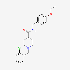 1-[(2-chlorophenyl)methyl]-N-[(4-ethoxyphenyl)methyl]piperidine-4-carboxamide