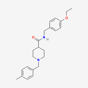 N-[(4-ethoxyphenyl)methyl]-1-[(4-methylphenyl)methyl]piperidine-4-carboxamide