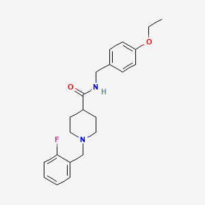 N-[(4-ethoxyphenyl)methyl]-1-[(2-fluorophenyl)methyl]piperidine-4-carboxamide