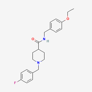 N-[(4-ethoxyphenyl)methyl]-1-[(4-fluorophenyl)methyl]piperidine-4-carboxamide