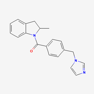 [4-(Imidazol-1-ylmethyl)phenyl]-(2-methyl-2,3-dihydroindol-1-yl)methanone