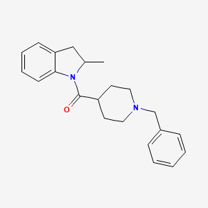 1-[(1-benzyl-4-piperidinyl)carbonyl]-2-methylindoline