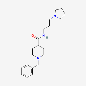 1-benzyl-N-[3-(1-pyrrolidinyl)propyl]-4-piperidinecarboxamide