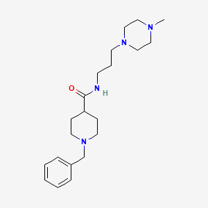 1-benzyl-N-[3-(4-methyl-1-piperazinyl)propyl]-4-piperidinecarboxamide