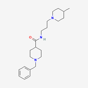 1-benzyl-N-[3-(4-methyl-1-piperidinyl)propyl]-4-piperidinecarboxamide