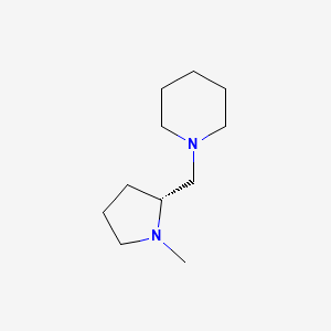 molecular formula C11H22N2 B589133 (R)-1-((1-甲基吡咯烷-2-基)甲基)哌啶 CAS No. 155726-05-9