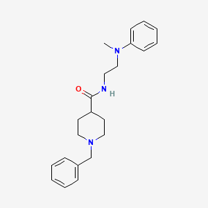 1-benzyl-N-{2-[methyl(phenyl)amino]ethyl}-4-piperidinecarboxamide