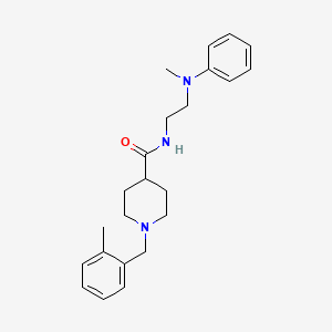 N-{2-[METHYL(PHENYL)AMINO]ETHYL}-1-[(2-METHYLPHENYL)METHYL]PIPERIDINE-4-CARBOXAMIDE