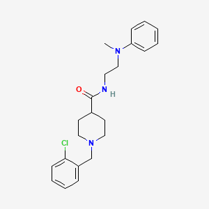 1-[(2-CHLOROPHENYL)METHYL]-N-{2-[METHYL(PHENYL)AMINO]ETHYL}PIPERIDINE-4-CARBOXAMIDE