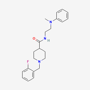 1-[(2-FLUOROPHENYL)METHYL]-N-{2-[METHYL(PHENYL)AMINO]ETHYL}PIPERIDINE-4-CARBOXAMIDE