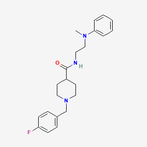 1-[(4-FLUOROPHENYL)METHYL]-N-{2-[METHYL(PHENYL)AMINO]ETHYL}PIPERIDINE-4-CARBOXAMIDE