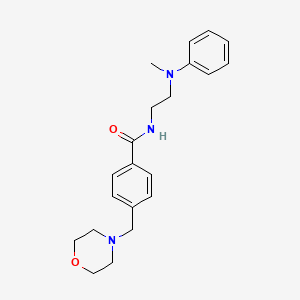 N-{2-[methyl(phenyl)amino]ethyl}-4-(4-morpholinylmethyl)benzamide