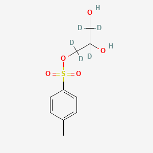 molecular formula C10H14O5S B589139 (R,S)-1-Tosyl Glycerol-d5 CAS No. 928623-32-9