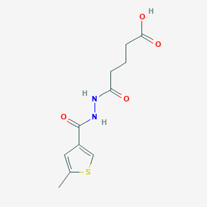 5-{2-[(5-methyl-3-thienyl)carbonyl]hydrazino}-5-oxopentanoic acid