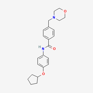 N-[4-(cyclopentyloxy)phenyl]-4-(4-morpholinylmethyl)benzamide