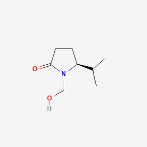 molecular formula C8H15NO2 B589143 (S)-1-(Hydroxymethyl)-5-isopropylpyrrolidin-2-one CAS No. 149495-13-6