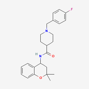 N-(2,2-DIMETHYL-3,4-DIHYDRO-2H-1-BENZOPYRAN-4-YL)-1-[(4-FLUOROPHENYL)METHYL]PIPERIDINE-4-CARBOXAMIDE