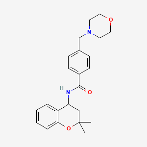 N-(2,2-dimethyl-3,4-dihydro-2H-chromen-4-yl)-4-(4-morpholinylmethyl)benzamide