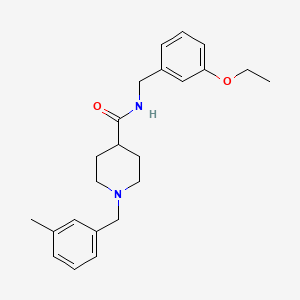 N-[(3-ethoxyphenyl)methyl]-1-[(3-methylphenyl)methyl]piperidine-4-carboxamide