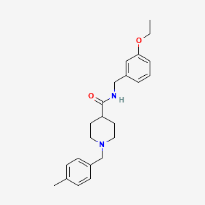 N-[(3-ethoxyphenyl)methyl]-1-[(4-methylphenyl)methyl]piperidine-4-carboxamide