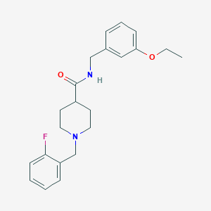 N-[(3-ethoxyphenyl)methyl]-1-[(2-fluorophenyl)methyl]piperidine-4-carboxamide