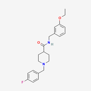 N-[(3-ethoxyphenyl)methyl]-1-[(4-fluorophenyl)methyl]piperidine-4-carboxamide