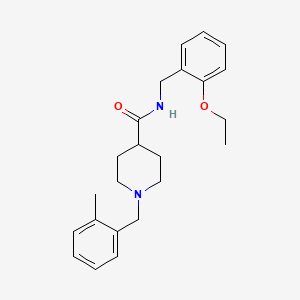 N-[(2-ethoxyphenyl)methyl]-1-[(2-methylphenyl)methyl]piperidine-4-carboxamide