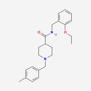 N-[(2-ethoxyphenyl)methyl]-1-[(4-methylphenyl)methyl]piperidine-4-carboxamide