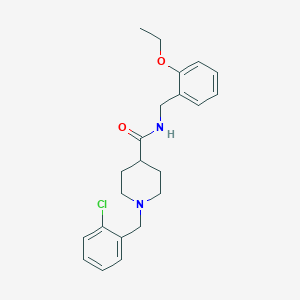 1-[(2-chlorophenyl)methyl]-N-[(2-ethoxyphenyl)methyl]piperidine-4-carboxamide