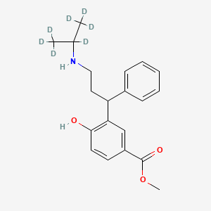 molecular formula C20H25NO3 B589149 rac 5-Carboxy Desisopropyl Tolterodine-d7 Methyl Ester CAS No. 1794780-63-4