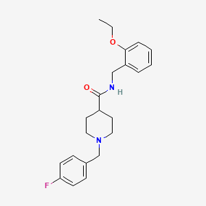 N-[(2-ethoxyphenyl)methyl]-1-[(4-fluorophenyl)methyl]piperidine-4-carboxamide