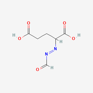 molecular formula C6H8N2O5 B589153 2-[(E)-甲酰基偶氮基]戊二酸 CAS No. 943418-43-7