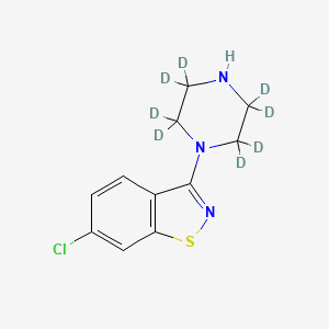 molecular formula C11H12ClN3S B589154 6-Chloro-3-(piperazin-1-yl)benzol[d]isothiazole-d8 CAS No. 1329836-28-3