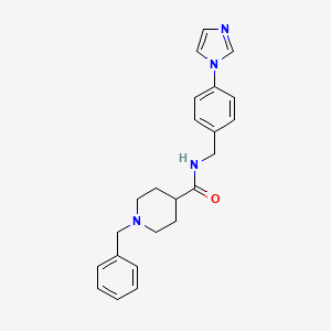 1-benzyl-N-[4-(1H-imidazol-1-yl)benzyl]-4-piperidinecarboxamide