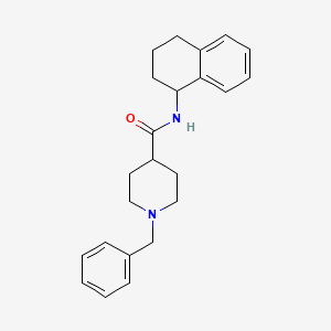 1-benzyl-N-(1,2,3,4-tetrahydronaphthalen-1-yl)piperidine-4-carboxamide