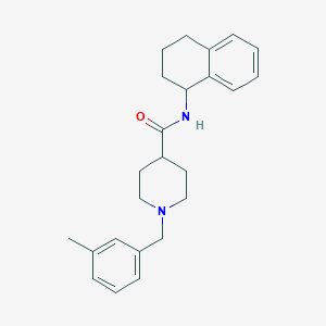 1-[(3-methylphenyl)methyl]-N-(1,2,3,4-tetrahydronaphthalen-1-yl)piperidine-4-carboxamide