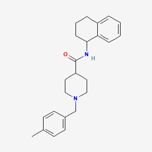 1-[(4-methylphenyl)methyl]-N-(1,2,3,4-tetrahydronaphthalen-1-yl)piperidine-4-carboxamide