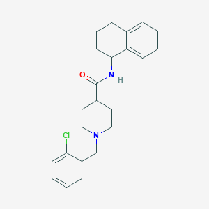 1-[(2-chlorophenyl)methyl]-N-(1,2,3,4-tetrahydronaphthalen-1-yl)piperidine-4-carboxamide